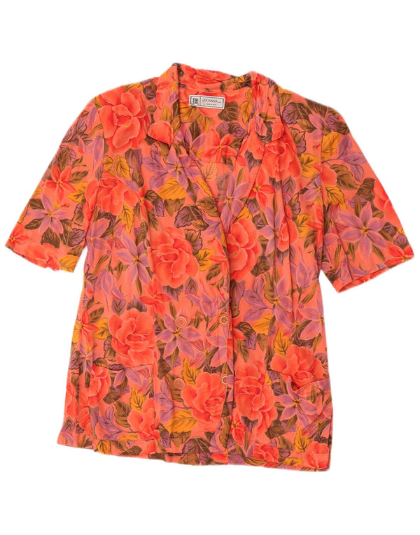 Domina Cardigan à manches courtes pour femme IT 50 XL Multicolore Floral