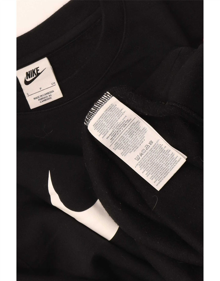 Nike Sweat-shirt graphique pour femme UK 10 Small Noir Colourblock