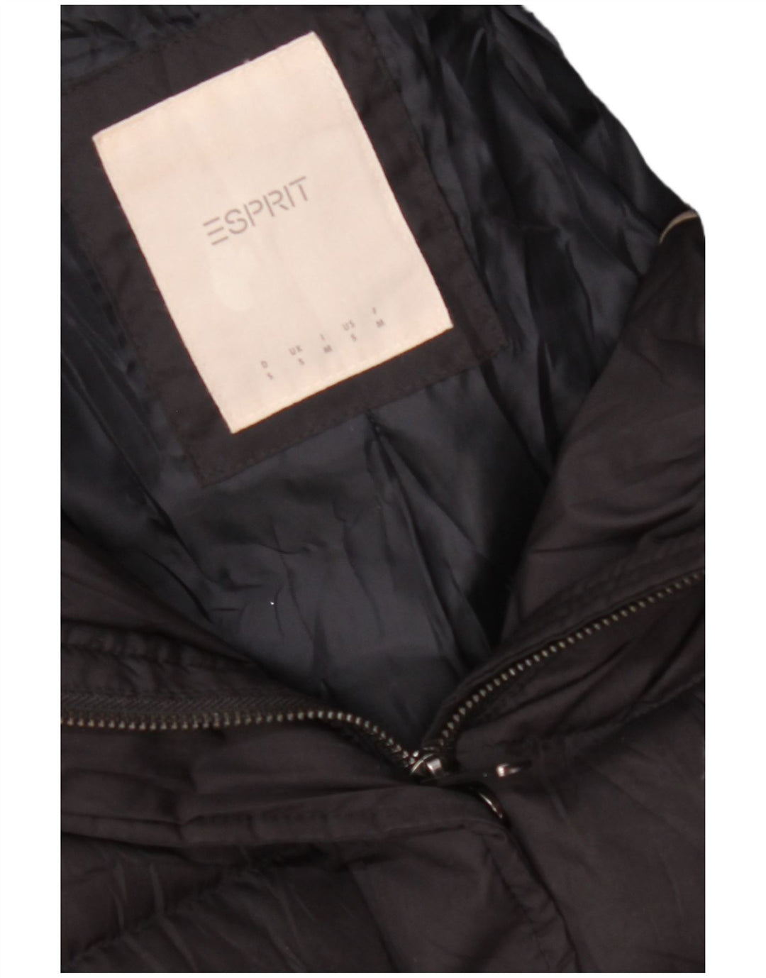 ESPRIT Veste matelassée à capuche pour femme UK 10 Small Noir