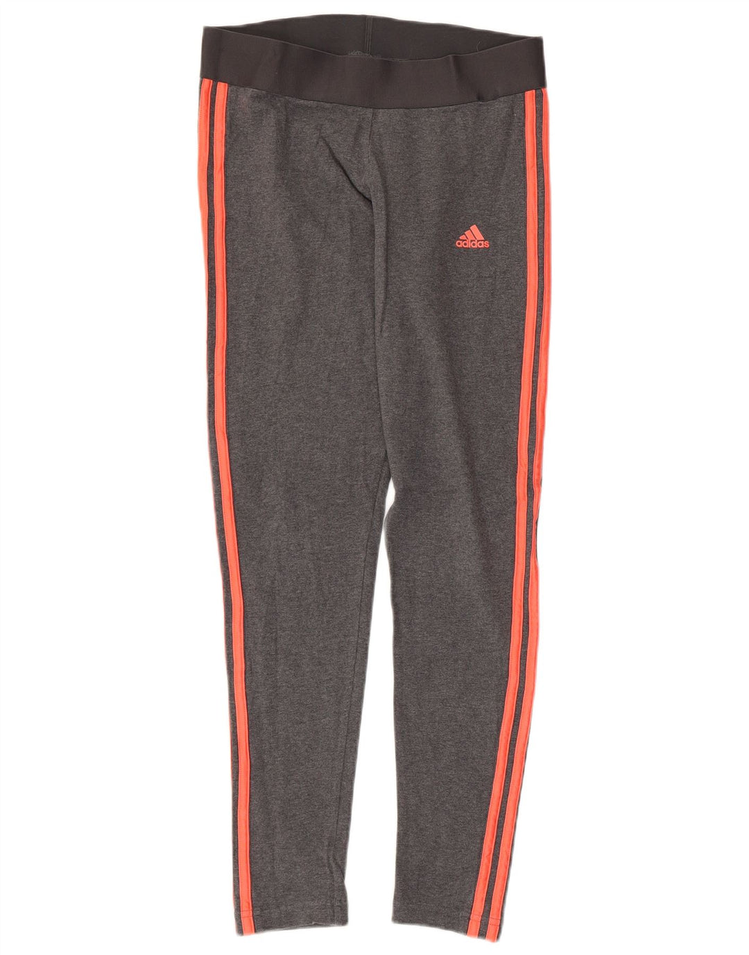 ADIDAS Leggings Femme UK 12/14 Coton Gris Moyen