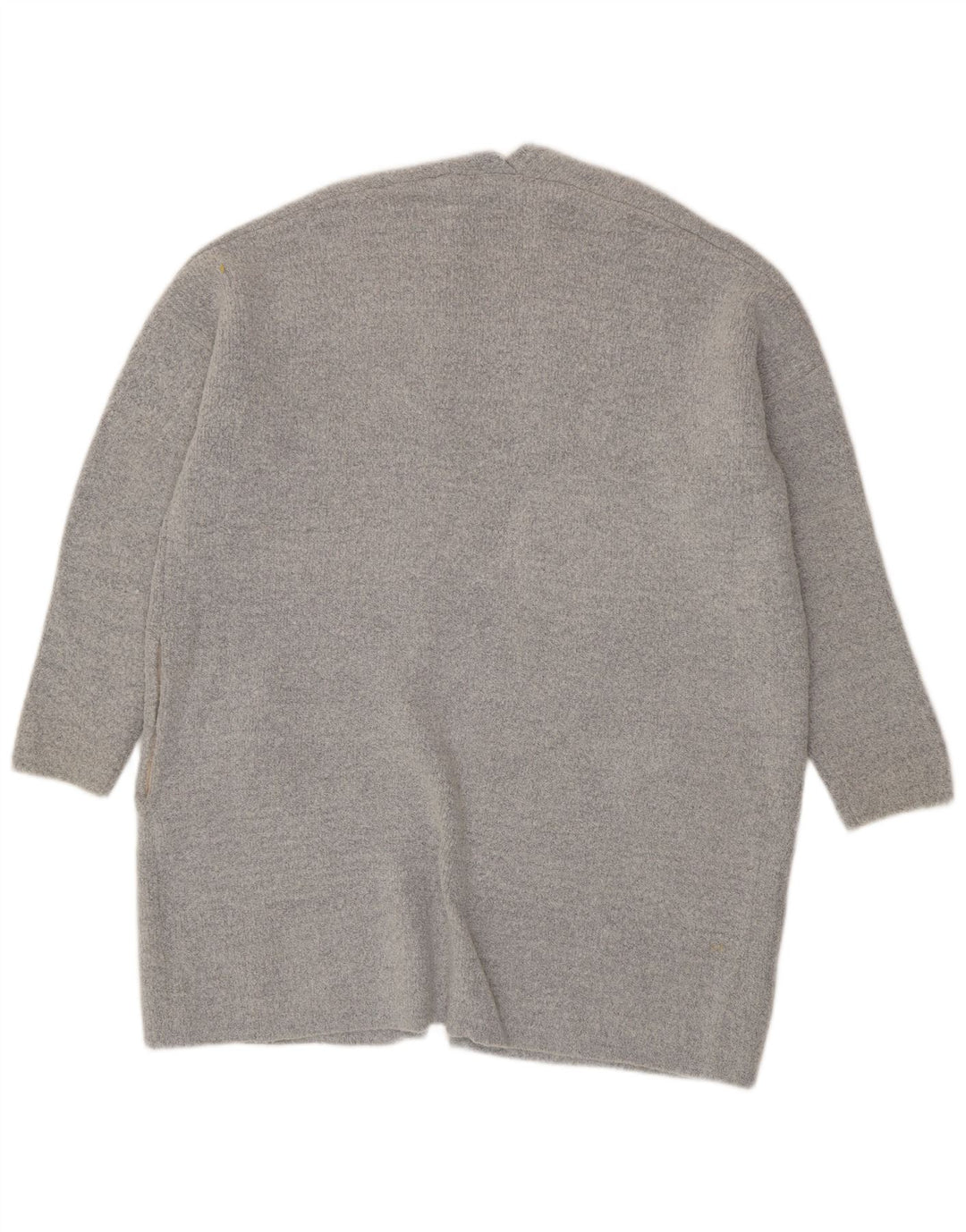Oasis Cardigan ouvert surdimensionné pour femme UK 16 Large Gris Acrylique