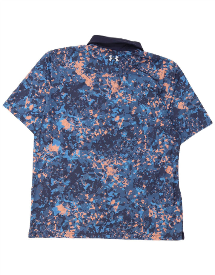 Under Armour Polo Homme Large Bleu Marine Tie Dye