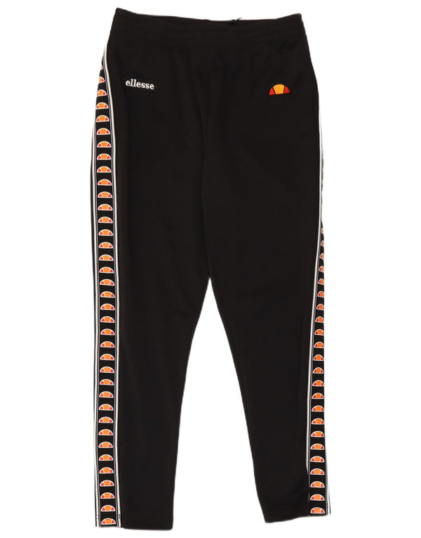 Ellesse Pantalon de survêtement graphique pour femme UK 10 Small Noir Polyester