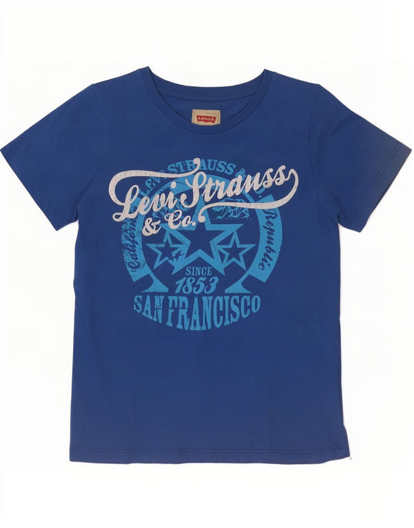 Levi's T-Shirt Graphique Garçon 11-12 ans Bleu Coton