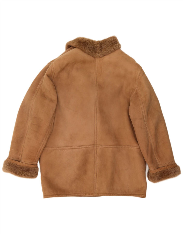 Christia Veste en peau de mouton pour femme UK 20 2XL Beige