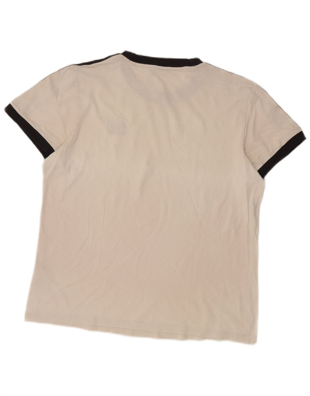 Adidas T-Shirt Femme Top UK 12 Coton Blanc Moyen