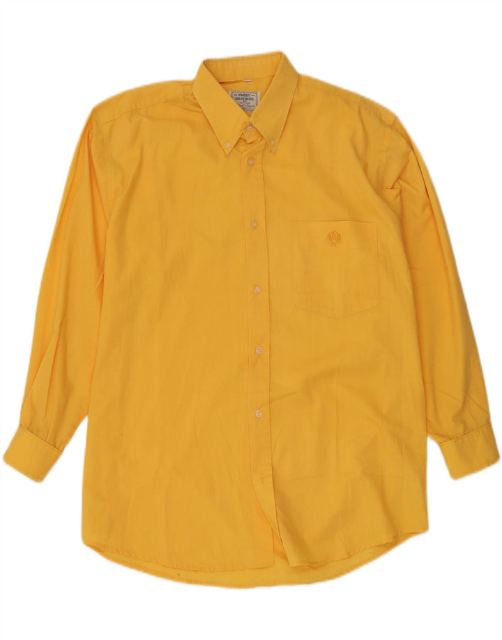 EMERY BROHERS Chemise Homme Jaune Moyen Polyester