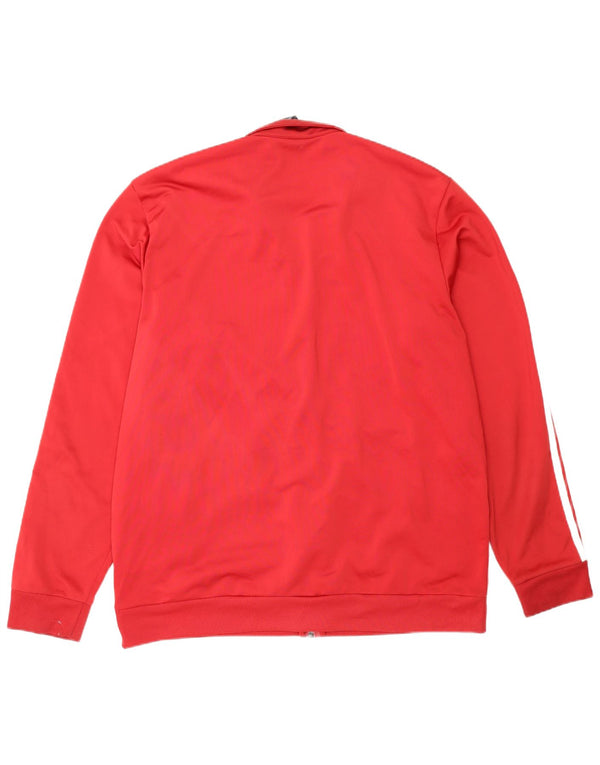 Adidas Veste de survêtement pour homme XL Rouge Polyester