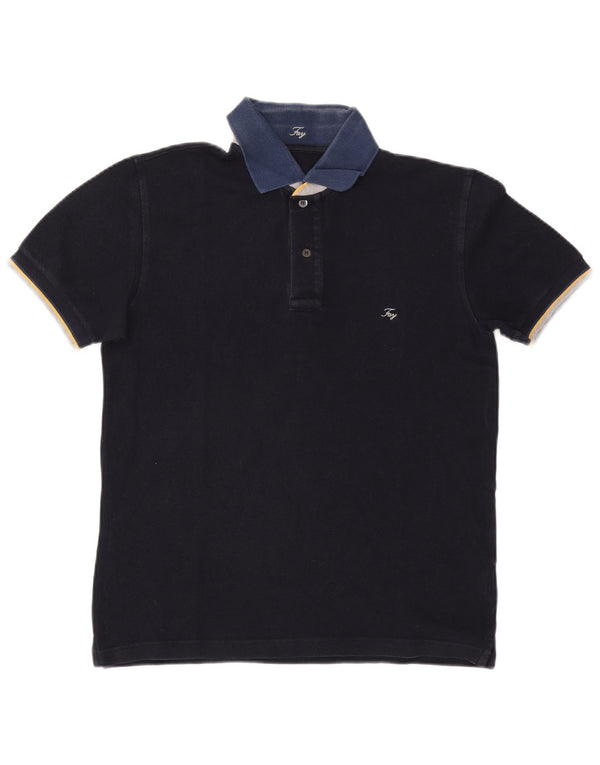 Fay Polo Rugby Homme Bleu Marine Moyen Coton