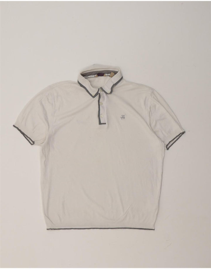 Ted Baker Polo Homme Taille 5 XL Coton Blanc