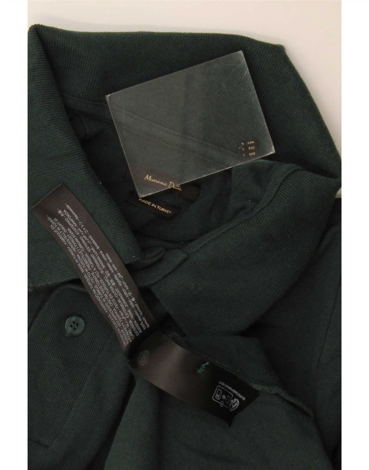 Massimo Dutti Polo Regular Fit Homme Grand Coton Vert