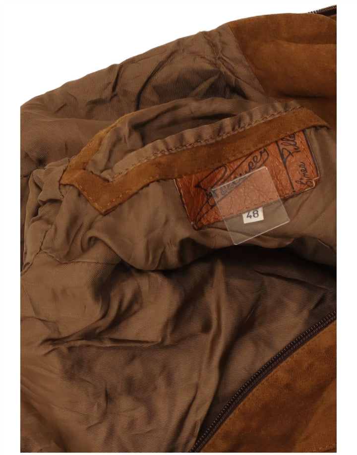 veste en daim homme vintage IT 48 Marron moyen
