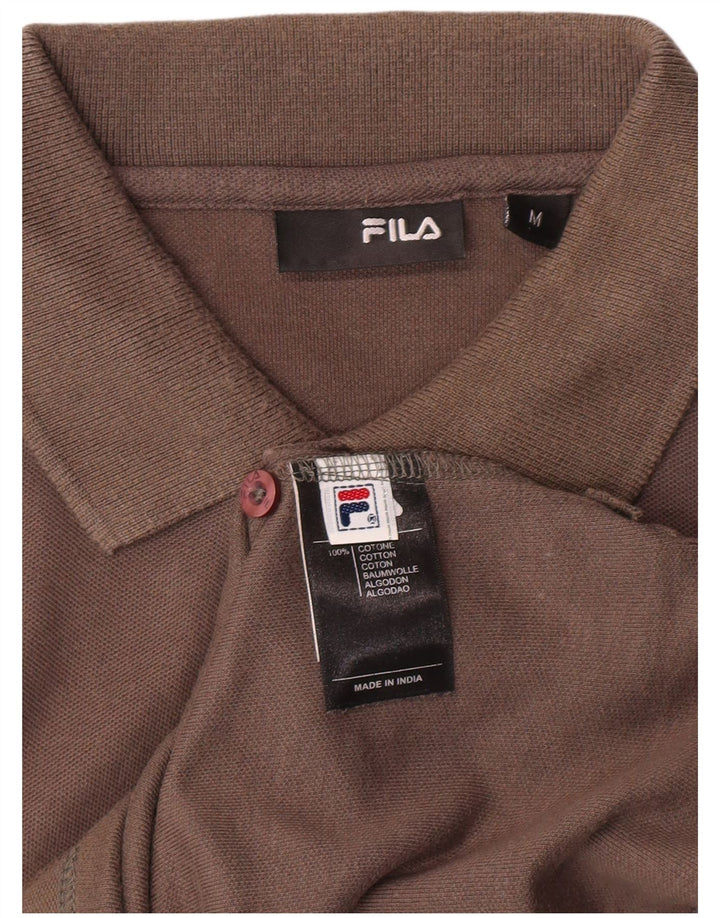 FILA Polo Homme Gris Moyen Coton Classique