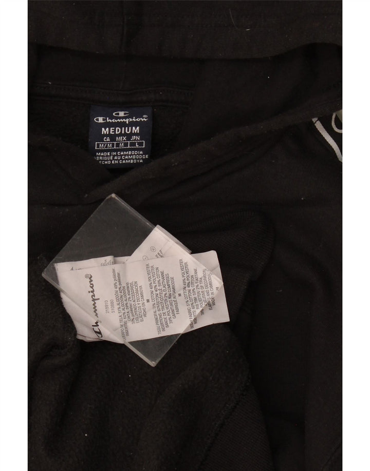 Champion Pull à Capuche Graphique Homme Noir Moyen Coton