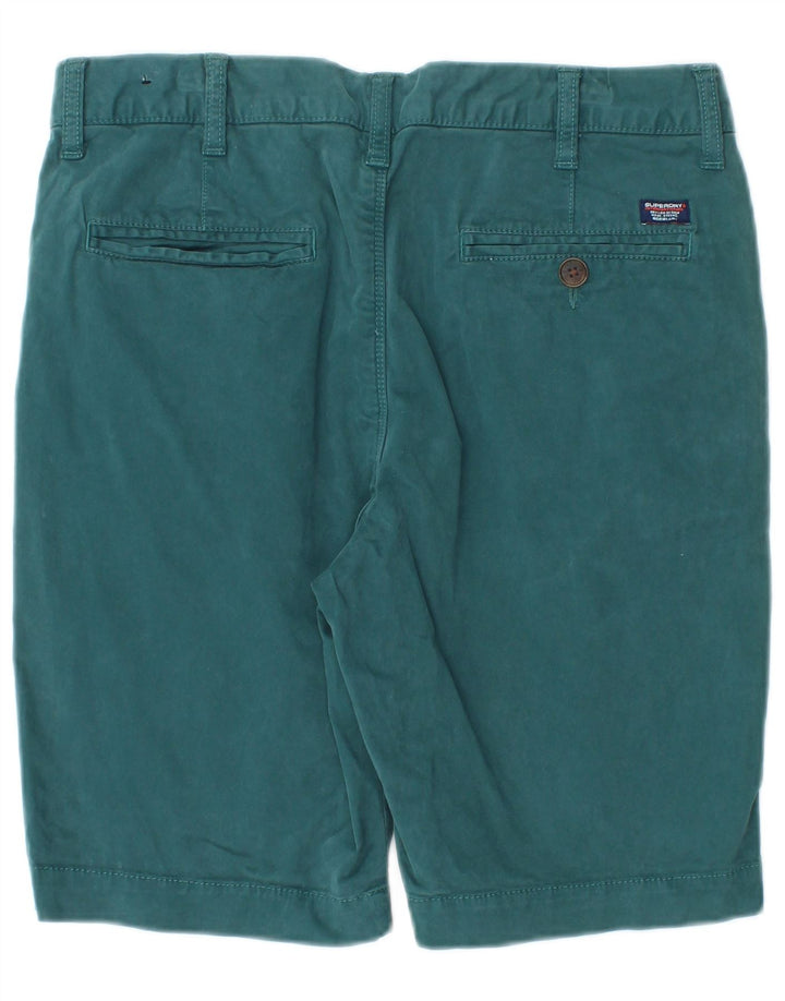 Superdry Short Chino W30 Homme Bleu Moyen Coton