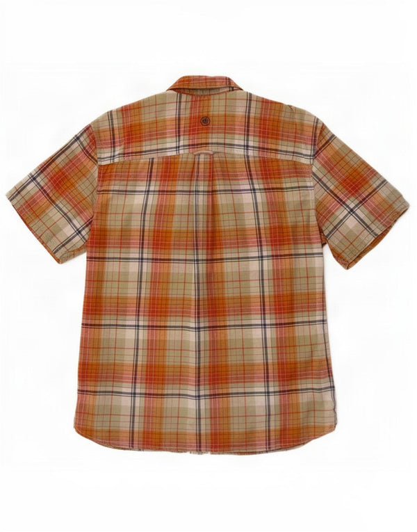 Chemise à Manches Courtes Homme Fat Face Lin à Carreaux Multicolore Moyen