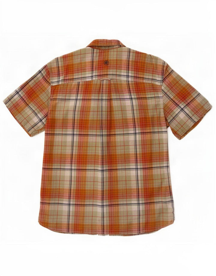 Chemise à Manches Courtes Homme Fat Face Lin à Carreaux Multicolore Moyen