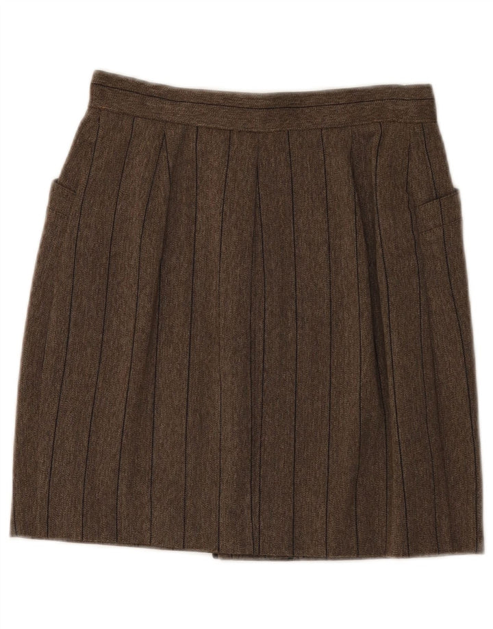 Krizia Mini-jupe Femme IT 40 Small W24 Marron Rayé