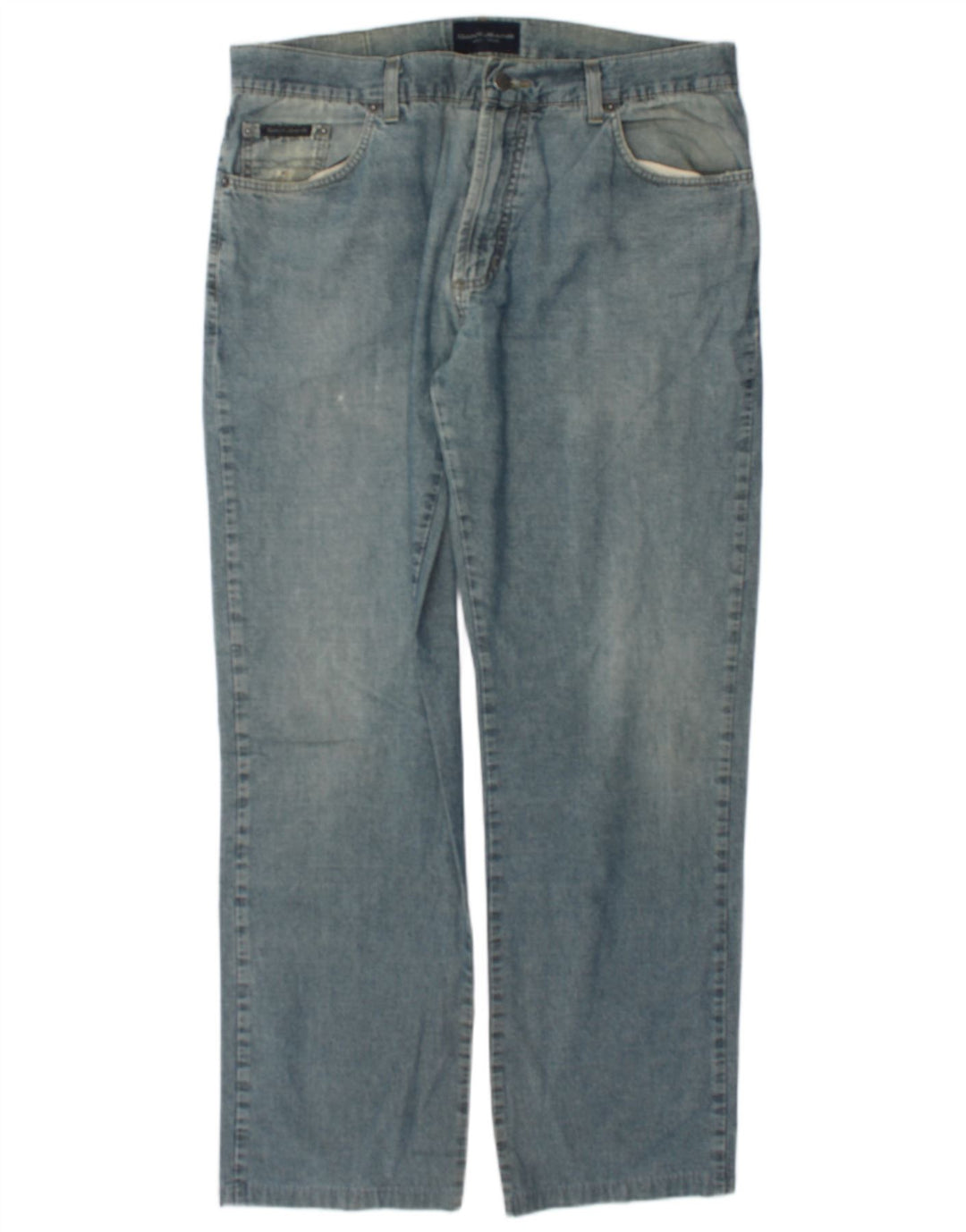 Gant Jean droit W34 L31 bleu coton homme