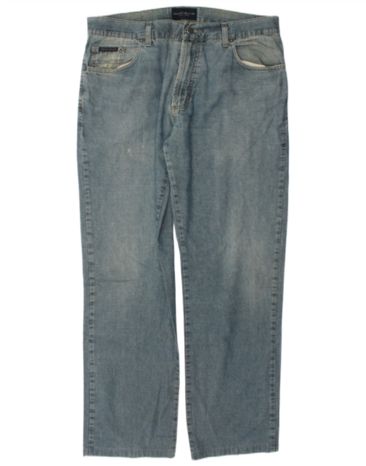 Gant Jean droit W34 L31 bleu coton homme