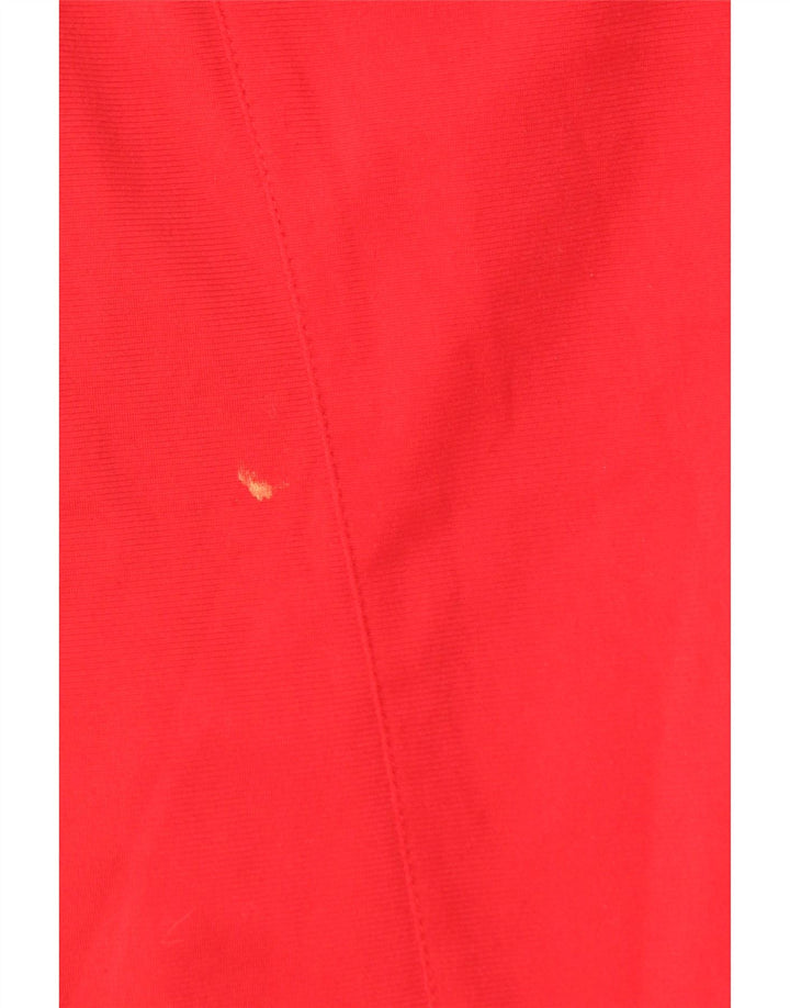 ADIDAS Veste de survêtement pour homme UK 42/44 Grand Rouge Colorblock Polyester