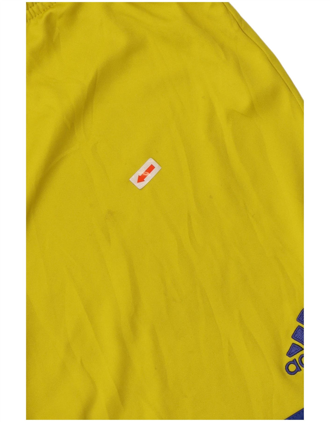 ADIDAS Short de sport Climalite pour hommes, petit, jaune, polyester