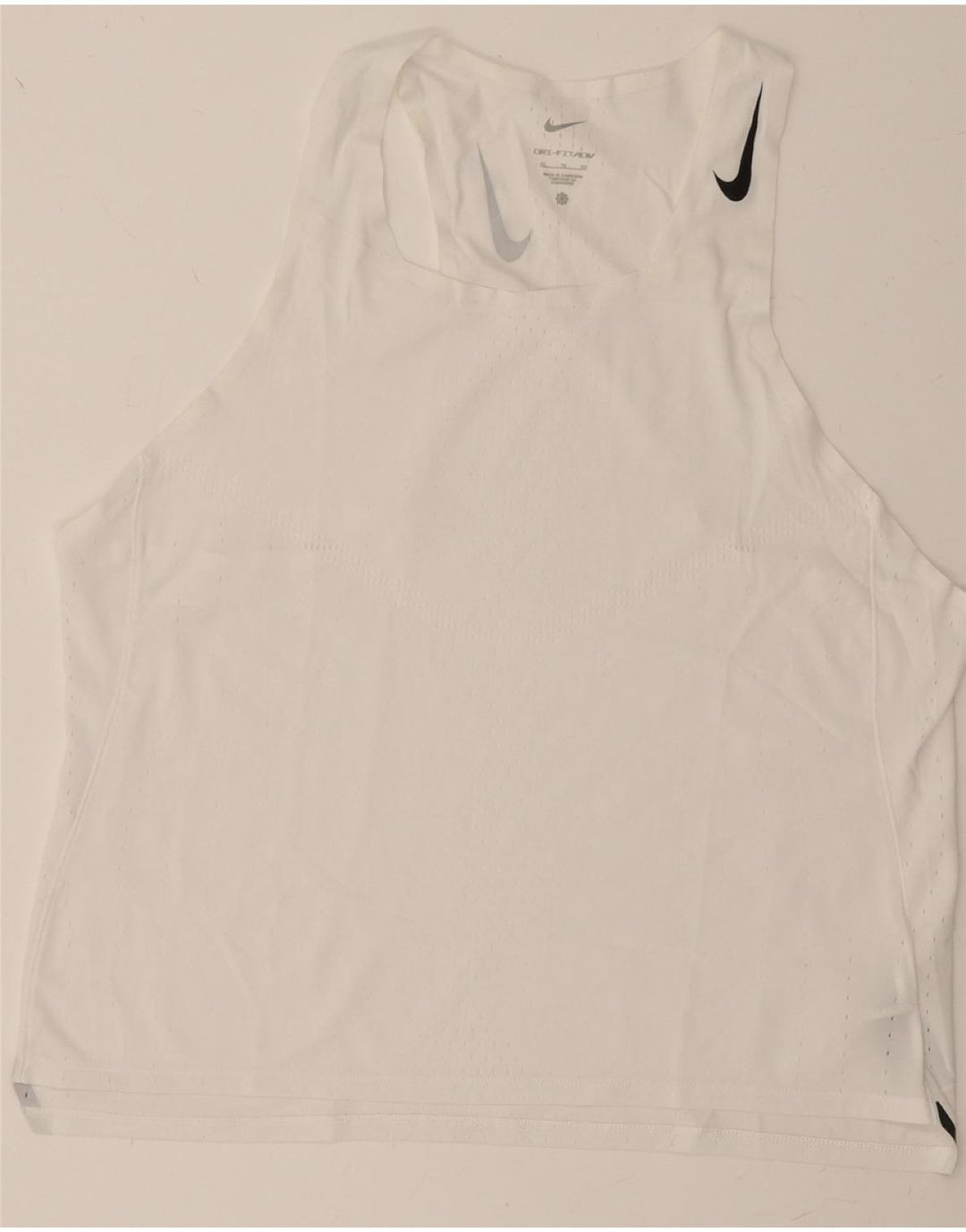 NIKE Womens Dri Fit Vest Top UK 18 XL White Polyester Vintage Nike and Second-Hand Nike from Messina Hembry 