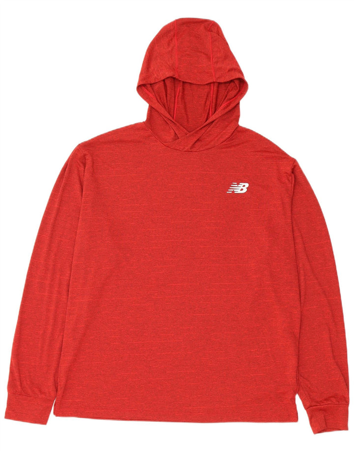 New Balance Pull à capuche pour femme UK 14 Rouge moyen Polyester
