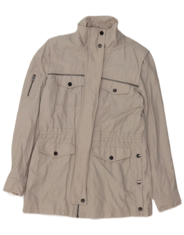 MINT VELVET Veste utilitaire femme UK 10 Petit coton gris