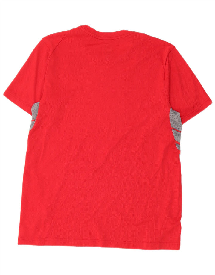 Nike Hommes Dri Fit T-Shirt Haut Large Rouge Colorblock Polyester