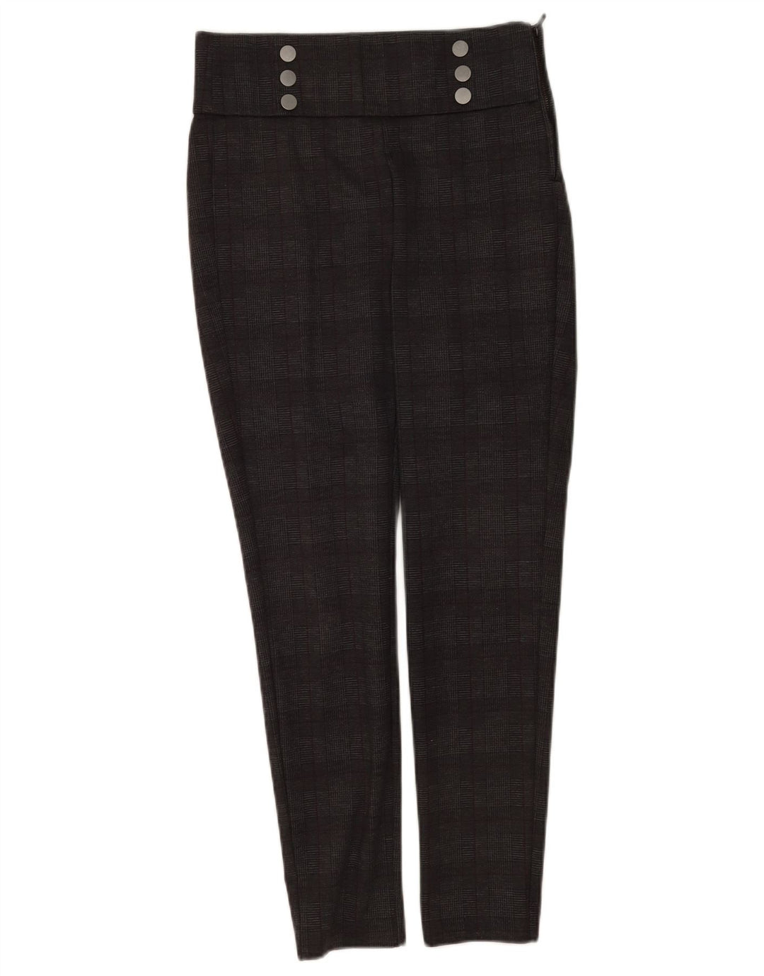 Zara Leggings Femme UK 12 Gris Moyen à Carreaux