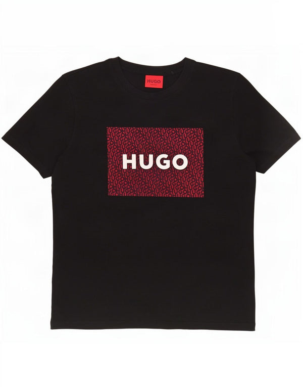 Hugo Boss Haut T-Shirt Graphique Homme Noir Moyen