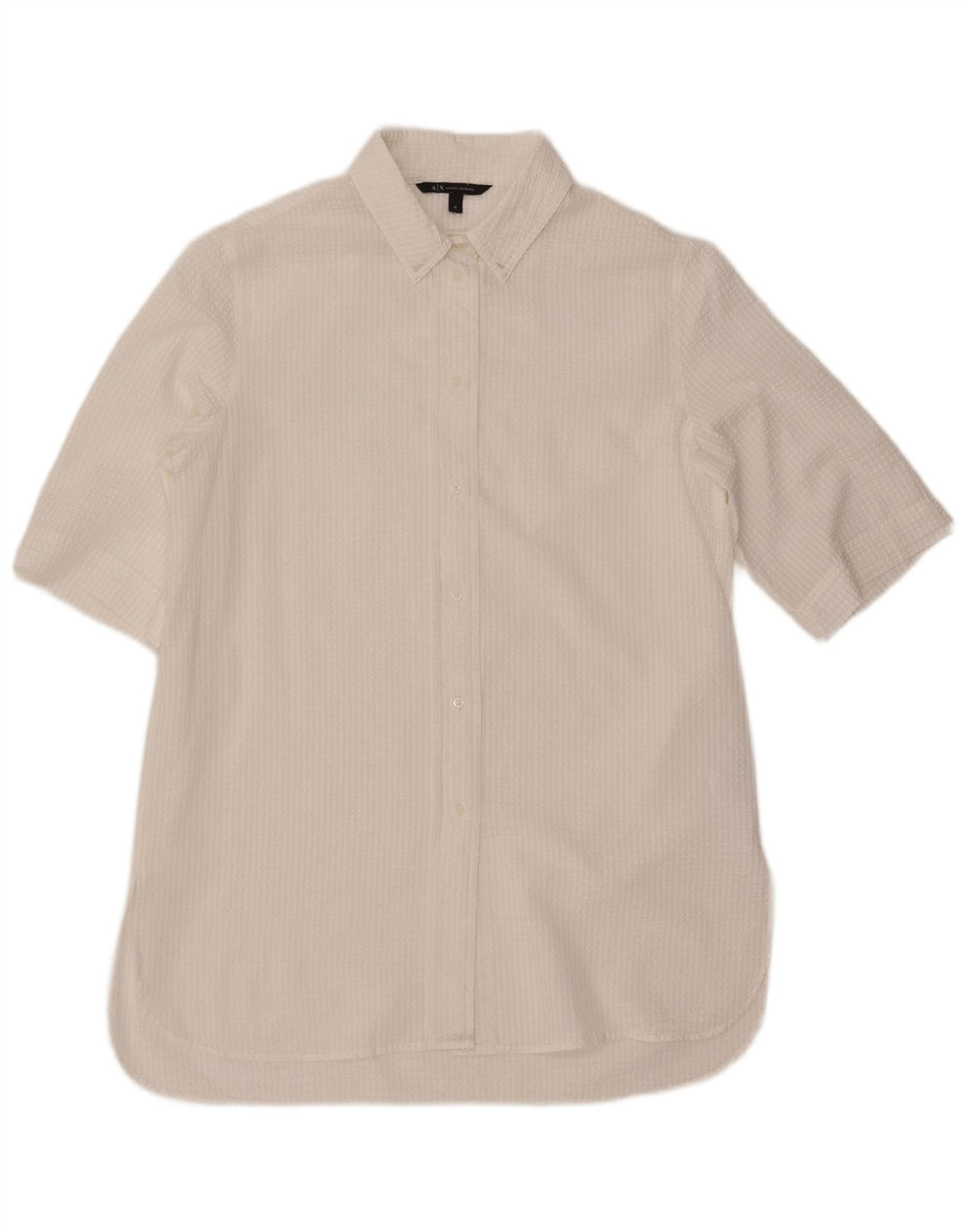 ARMANI EXCHANGE Robe chemise femme UK 14 Medium White Pinstripe