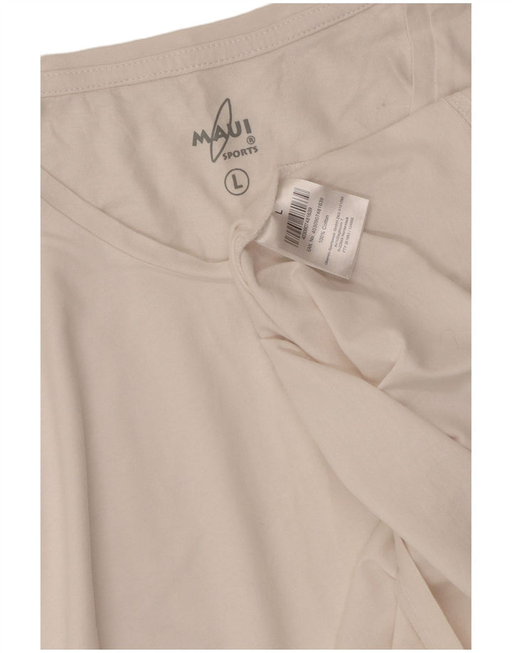 VINTAGE T-Shirt Homme Haut Grand Coton Blanc