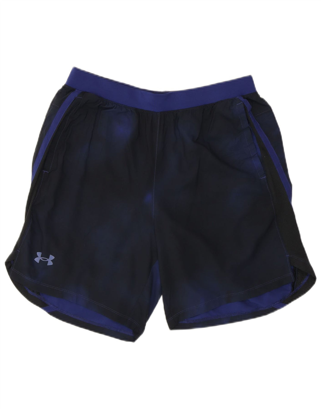 Under Armour Short de sport pour homme en polyester Tie Dye bleu marine Taille L