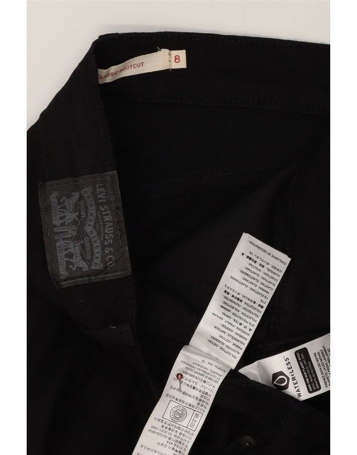 LEVI'S Jean bootcut classique pour femme US 8 Medium W30 L29 coton noir