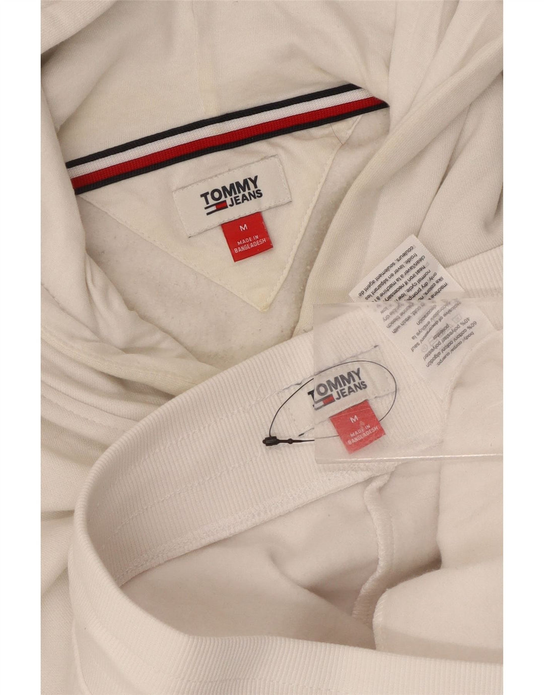 Tommy Hilfiger Survêtement graphique complet pour femme UK 14 en coton blanc moyen