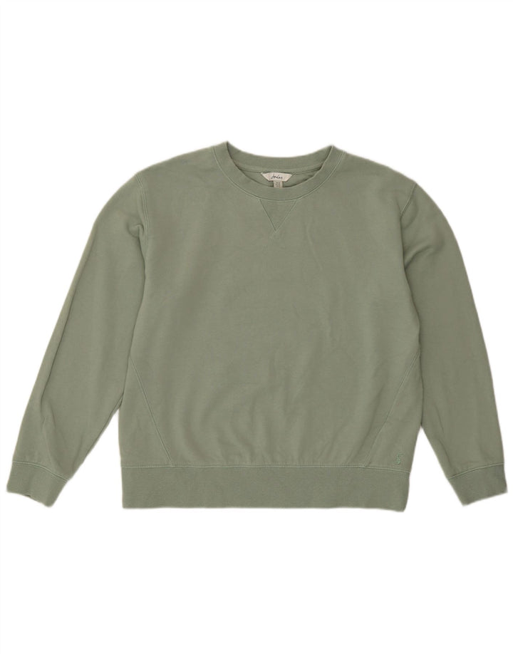 Joules Sweat-shirt oversize pour femme UK 10 Small Vert Coton