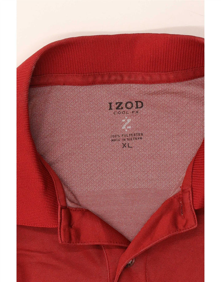 Izod Polo Homme XL Rouge Polyester
