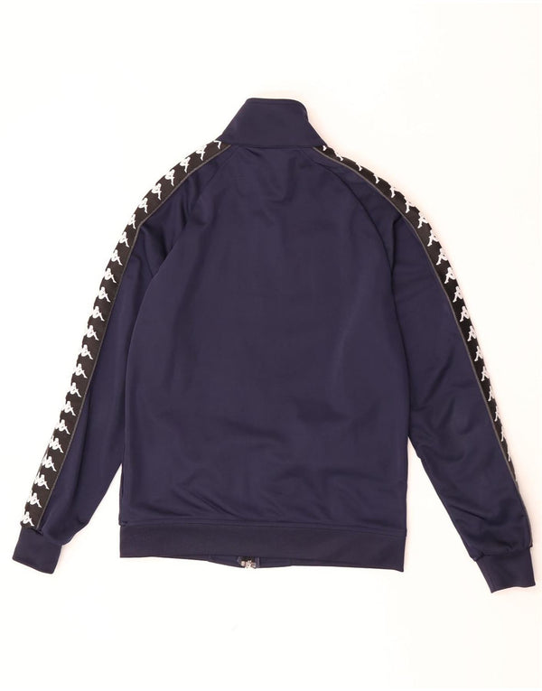 Kappa Veste de Survêtement Graphique Homme Bleu Marine Moyen Colourblock