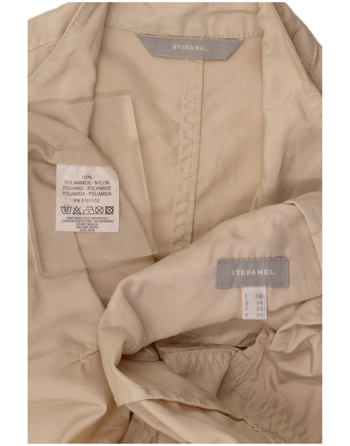Stefanel Veste Utilitaire Femme IT 38 XS Beige Polyamide