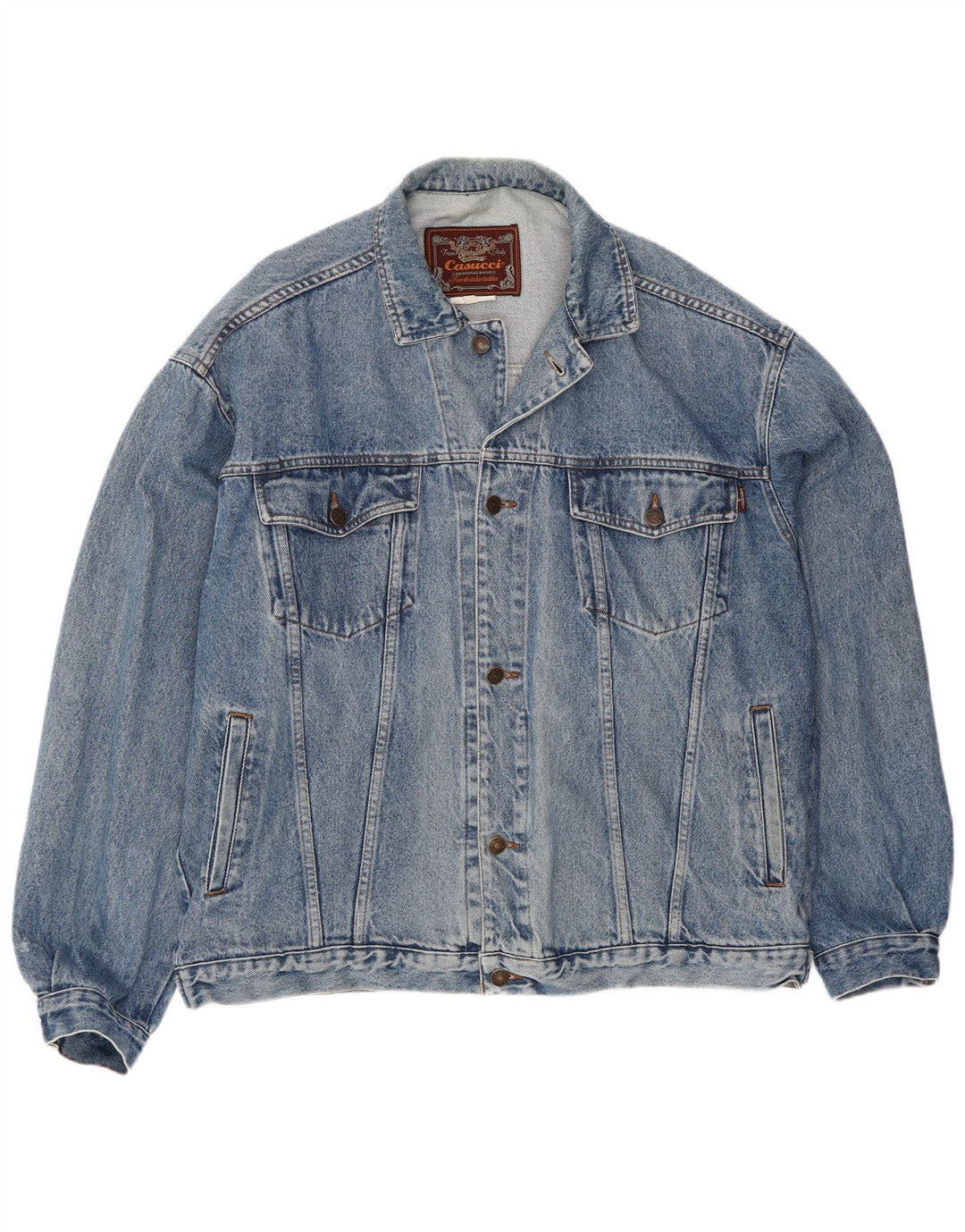 Casucci Veste en jean pour homme UK 42 XL Bleu
