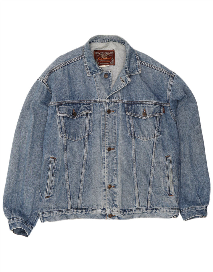 Casucci Veste en jean pour homme UK 42 XL Bleu
