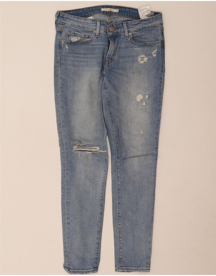 Levi's Jean Slim 711 Femme Bleu W27 L28 Coton