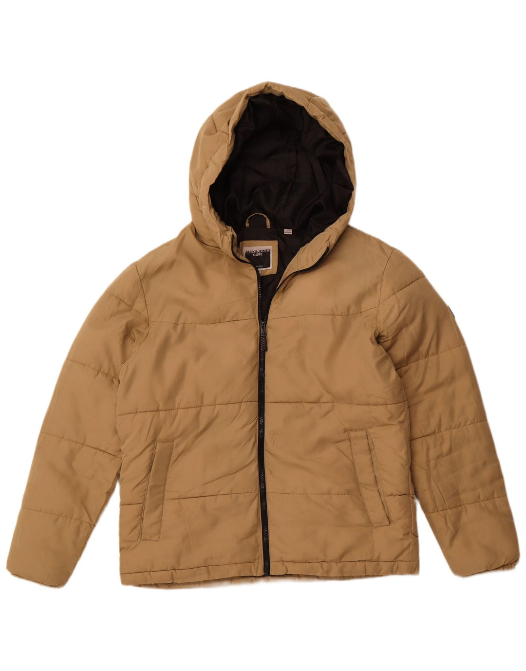 Jack & Jones Veste matelassée à capuche pour homme UK 42 XL Beige Polyester