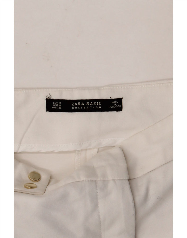 Zara Short Chino Femme Moyen W28 Blanc