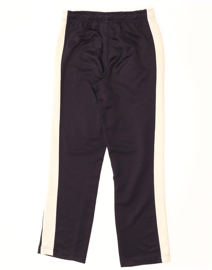 Puma Pantalon de survêtement pour femme UK 8 Small Bleu marine Colorblock Polyester