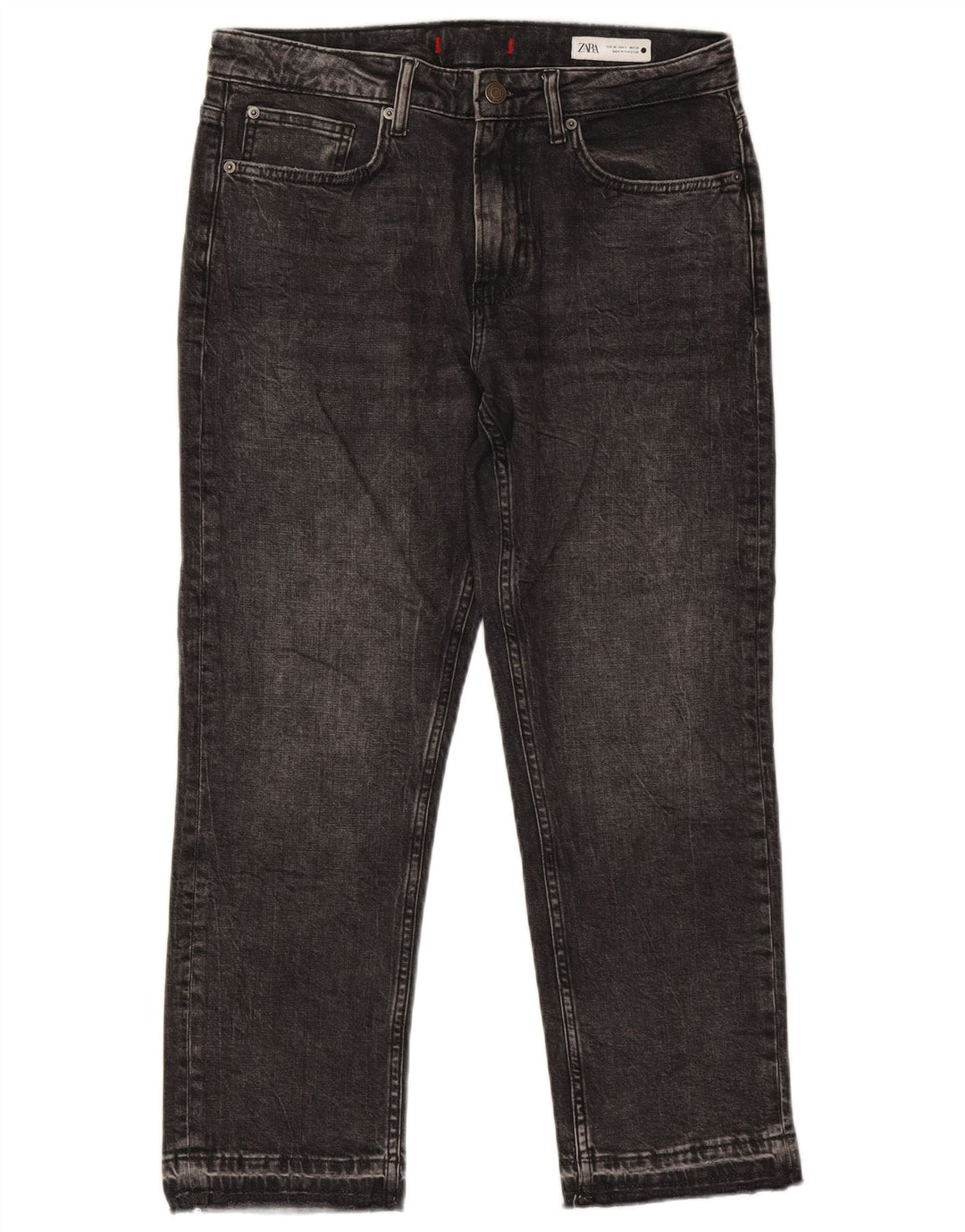 Jean droit femme ZARA EU 38 Small W28 L26 noir