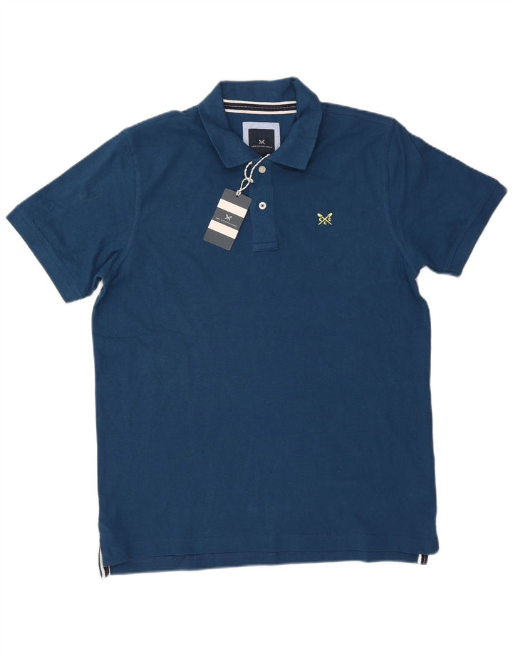 Crew Clothing Polo Homme Grand Bleu Coton