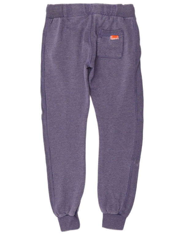 Superdry Pantalon De Survêtement Joggers UK 14 Medium Bleu Marine Coton Femme